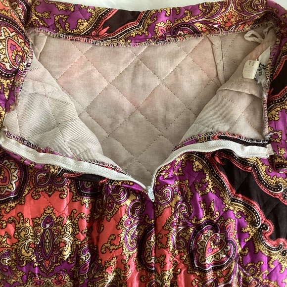 Byer California Vintage Quilted Maxi Skirt 9/10 - Picture 6 of 8